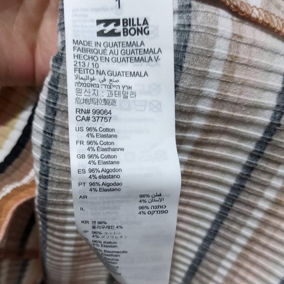 New Billabong | Taking Time Striped Knit Top - Picture 6 of 7